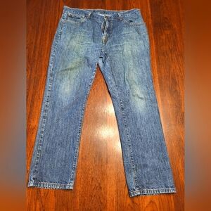 Tommy Hilfiger Men's 36/30 Medium Wash Straight Leg Blue Denim 100% Cotton Jeans
